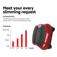 Everfit Vibration Machine Plate Platform Body Shaper Home Gym Fitness Maroon - Catching Deals