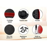 Everfit Vibration Machine Plate Platform Body Shaper Home Gym Fitness Maroon - Catching Deals