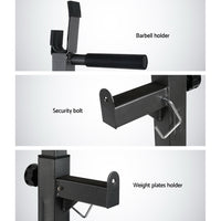 2 Squat Rack Fitness Exercise Press Weight Lifting Home Gym Barbell Stand Holder - Catching Deals