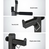 2 Squat Rack Fitness Exercise Press Weight Lifting Home Gym Barbell Stand Holder - Catching Deals