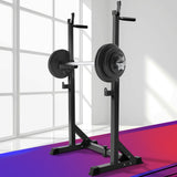2 Squat Rack Fitness Exercise Press Weight Lifting Home Gym Barbell Stand Holder - Catching Deals