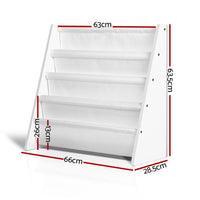 Kids Bookshelf Shelf Children Bookcase Magazine Books Rack Organiser Storage New - Catching Deals