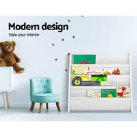 Kids Bookshelf Shelf Children Bookcase Magazine Books Rack Organiser Storage New - Catching Deals