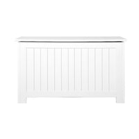 Keezi Kids Wooden Toy Chest Storage Blanket Box White Children Room Organiser - Catching Deals