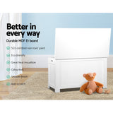 Keezi Kids Wooden Toy Chest Storage Blanket Box White Children Room Organiser - Catching Deals