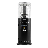 Devanti Outdoor Modern Gas Patio Heater Black 10kW Stainless Steel 