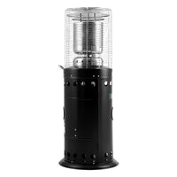 Devanti Outdoor Modern Gas Patio Heater Black 10kW Stainless Steel 