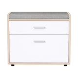 Shoe Cabinet Bench Shoes Storage Drawer Organiser Rack Fabric Wooden Cupboard - Catching Deals
