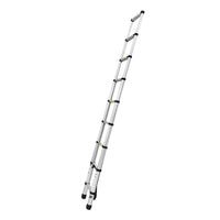 Giantz 2.6M Telescopic Ladder Aluminium Extension Extendable Steps Adjustable Height - Catching Deals