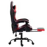 Artiss Gaming Office Chair Executive Computer Leather Chairs Footrest Red