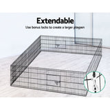 24" 8 Panel Pet Dog Playpen Puppy Exercise Cage Home Enclosure Fence Play Pen - Catching Deals