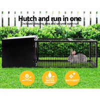 i.Pet Rabbit Cage Hutch Cages Indoor Outdoor Hamster Enclosure Pet Metal Carrier