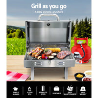 Portable Gas BBQ Grill Camping Outdoor Caravan Cooking LPG Hose Barbecue Cooker - Catching Deals