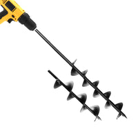 Giantz Power Garden Spiral Auger Hole Digger Earth Drill Bit Φ75x300 & 600mm - Catching Deals
