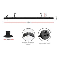 Devanti Electric Radiant Strip Heater Outdoor 1800W Panel Heater Bar Remote Home