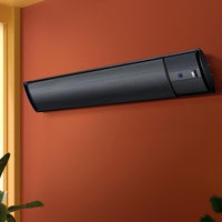 Devanti Electric Radiant Strip Heater Outdoor 1800W Panel Heater Bar Remote Home