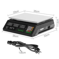 eMAJIN Scales Digital Kitchen 40KG Weighing Scales Shop Market LCD - Catching Deals