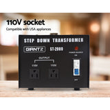 2000W Step Down Transformer 240V-110V Stepdown Voltage Converter AU-US Appliances