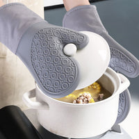 Kitchen Oven Mitts Gloves Silicone Pot Holders Set
