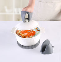 Kitchen Oven Mitts Gloves Silicone Pot Holders Set
