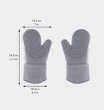 Kitchen Oven Mitts Gloves Silicone Pot Holders Set