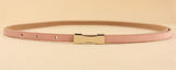 Ladies Slim Fashion Waist Belt Dress Access Thin Skinny PU Leather Belt Women