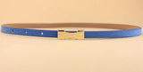 Ladies Slim Fashion Waist Belt Dress Access Thin Skinny PU Leather Belt Women