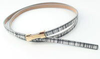 Ladies Slim Fashion Waist Belt Dress Access Thin Skinny PU Leather Belt Women