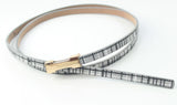 Ladies Slim Fashion Waist Belt Dress Access Thin Skinny PU Leather Belt Women