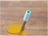 Telescopic Straws Reusable Stainless Steel Collapsible Portable Case Brush New