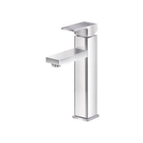 WELS Basin Mixer Tap Bathroom Counter Faucet Square Tall Vanity Brass Silver - Catching Deals