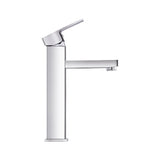 WELS Basin Mixer Tap Bathroom Counter Faucet Square Tall Vanity Brass Silver - Catching Deals