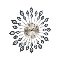 Artiss Wall Clock 60cm Large 3D Modern Crystal Luxury Silent Round Home Decor