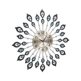 Artiss Wall Clock 60cm Large 3D Modern Crystal Luxury Silent Round Home Decor