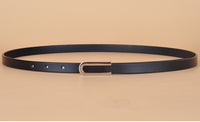 Ladies Slim Fashion Waist Belt Strap Dress Thin Skinny Leather Belt Women New
