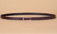 Ladies Slim Fashion Waist Belt Strap Dress Thin Skinny Leather Belt Women New