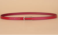 Ladies Slim Fashion Waist Belt Strap Dress Thin Skinny Leather Belt Women New