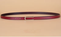 Ladies Slim Fashion Waist Belt Strap Dress Thin Skinny Leather Belt Women New