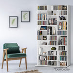 DVD CD Video Games Storage Shelf Rack Stand Home Office Cupboard Book Unit White